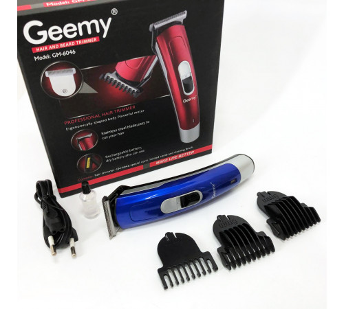 Електромашинка для стрижки Gemei GM-6046, Машинка для стрижки посеченных волос, Триммер беспроводной HD-25