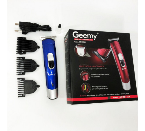 Електромашинка для стрижки Gemei GM-6046, Машинка для стрижки посеченных волос, Триммер беспроводной HD-25
