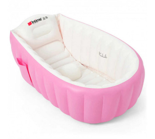 Дитяча Надувна ванна з насосом Intime Baby Bath Tub Рожевий