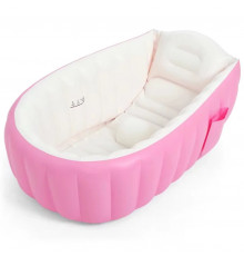 Дитяча Надувна ванна з насосом Intime Baby Bath Tub Рожевий