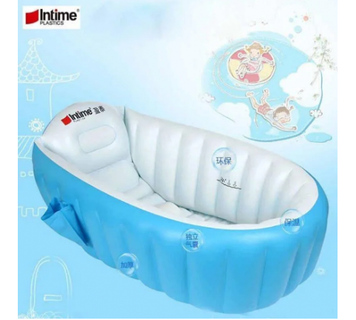 Дитяча Надувна ванна з насосом Intime Baby Bath Tub