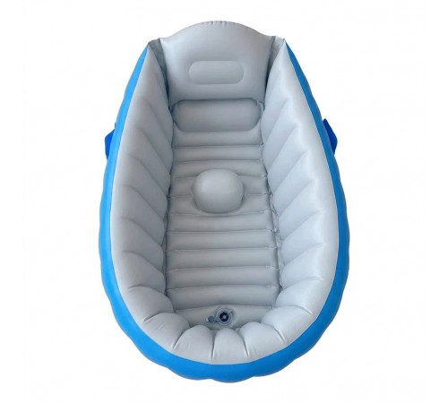 Дитяча Надувна ванна з насосом Intime Baby Bath Tub Блакитний