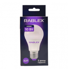 Лампочка Rablex (RB508) A60 10W E27 4100K (100)