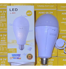 Лампочка с аккумулятором 2 x 18650 20w L-805 E27 (100)