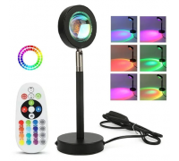 Лампа LED для селфи еффект солнца, лампа заката RGB + пульт F-20 SUNSET LAMP (60)