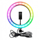 Кольцевая LED лампа RGB MJ26 (26см) (1 крепление) (управление на проводе) (40) за 393 грн
