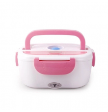 Ланчбокс з підігрівом їжі 220V, Electric lunch box, ланч-бокс Рожевий