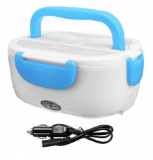 Ланчбокс з підігрівом їжі 12V Electric lunch box / Ланч-бокс від прикурювача Блакитний