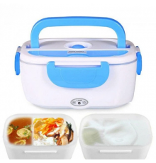 Ланчбокс з підігрівом їжі 220V, Electric lunch box, ланч-бокс Блакитний