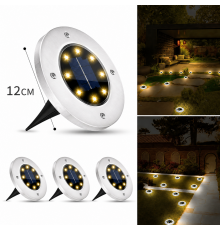 Садовый уличный светодиодный фонарь-подсветка на солнечной батарее Solar Pathway Lights 4шт 12см