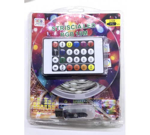 Светодиодные ленты с блютузом RGB USB 10м, USB, 5,5V, 5050 + микрофон, музыкальный (100 шт/ящ) за 360 грн