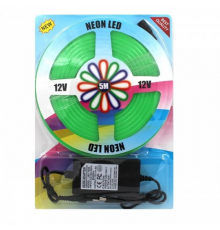 Лента Силиконова LED NEON Зеленая 5м Green 12V-220V ART 0764 (40)