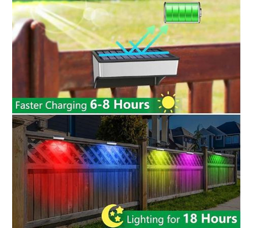 Светильник садовый rgb, уличный настенный светильник / водонепроницаемый MULTI