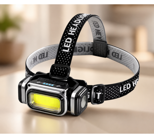 Ліхтар налобний BL HX T80S 2 Колір Білий Червоний SENSOR / Ліхтар налобний з магнітом і датчиком руху / LED ліхтар на Type-C