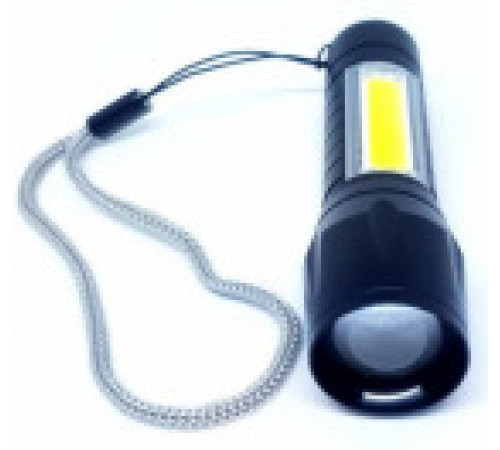 Ручной аккумуляторный фонарик с боковым диодом Power style MX-829-COB