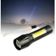 Ручной аккумуляторный фонарик с боковым диодом Power style MX-829-COB
