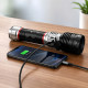 Ручний LED фонарик Bailong BL CB G685 акумуляторний USB / Потужний ручний ліхтар COBA CB-G685 з зумом і Type-C зарядкою за 800 грн