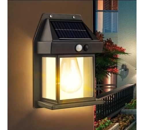 Уличный светильник Solar Interaction Wall Lamp BK-888 с датчиком движения на солнечной батарее