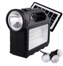 Багатофункціональний LED ліхтар Cclamp GD-101 із сонячною панеллю, 3 лампочки, повербанк