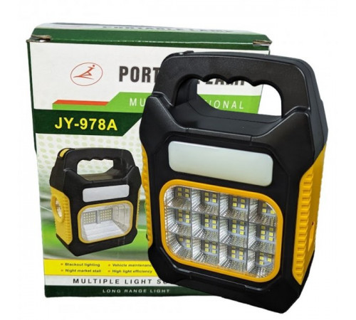Фонарь с повербанком на солнечной батарее переносной LED Solar JY-978A