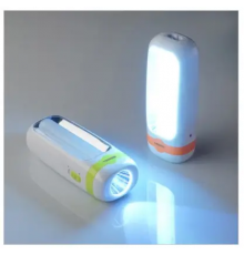 Стильный фонарь-лампа 2в1 аккумуляторный 1200mAh, с боковым светом, FA-7677 / Мощный переносной фонарик