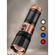 Аккумуляторный ручной фонарик / Мощный фонарик COBA CB-G008-1 с USB-выходом / Фонарик 18800 mAh 4 цвета освещения