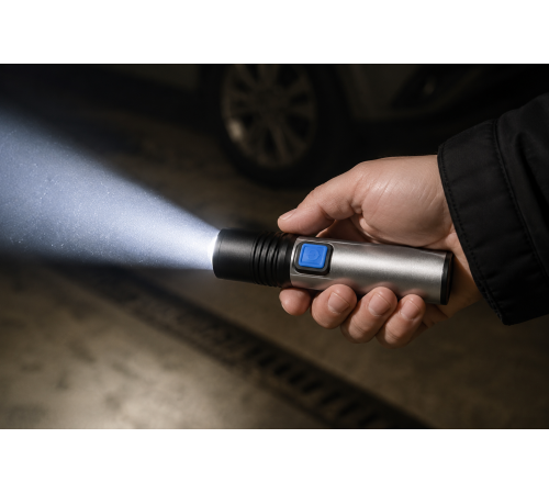 Фонарик ручной BL K31 USB CHARGE / Фонарь на аккумуляторе / Фонарь светодиодный
