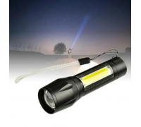 Ручной аккумуляторный фонарик с боковым диодом Power style MX-829-COB