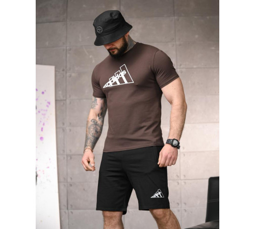 Літній комплект Adi logo brown ТР6161 за 879 грн