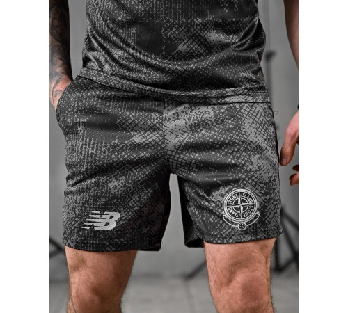Літній комплект Stone Island x new balance black ВТ1165 за 1375 грн