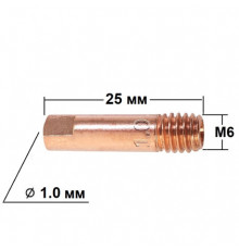 Наконечник сварочного аппарата M6 × 25 1.0 мм.AT-618