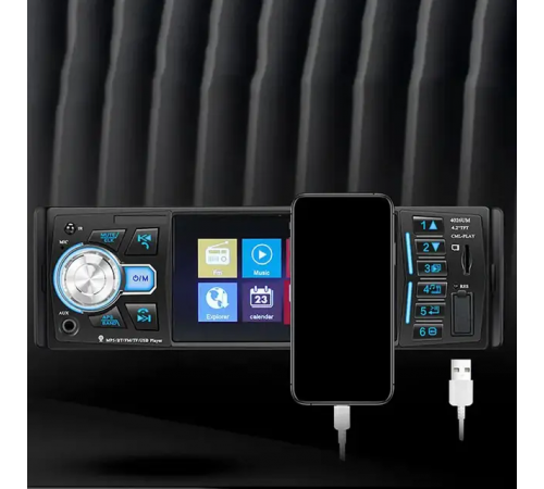 Автомагнитола 4026 BT Touch с экраном 4.1" ISO 1Din MP5 Bluetooth USB FM microSD