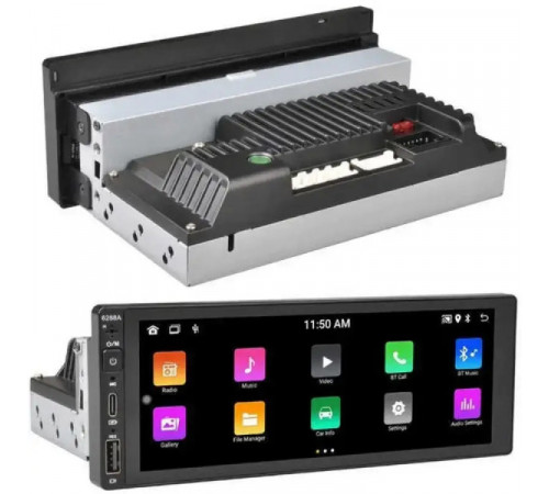 Универсальная магнитола в авто 6288-A 6.9'' (4+64GB) With Carplay с пультом 1din
