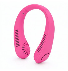 Вентилятор на шею Cat-neck Fan мини портативный USB X5 Рожевий