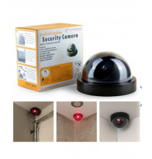 Муляж камеры CAMERA DUMMY думми потолочная с красным светом купольная не настоящяя с датчиком движения