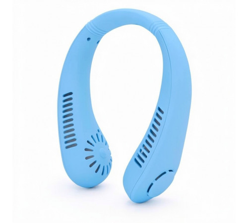Вентилятор на шею Cat-neck Fan мини портативный USB X5 Синій