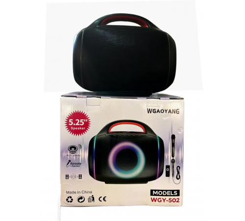 Мини динамик Bluetooth 5" LED WGAOYANG WGY-502 6468 (6)