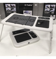 Портативный столик для ноутбука с охлаждением 2 USB кулерами E-Table LD-09 (10)