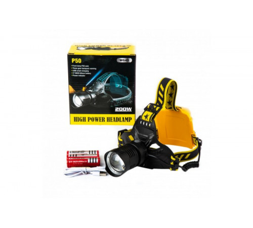Потужний ліхтарик налобний акумуляторний High Power HeadLamp P50
