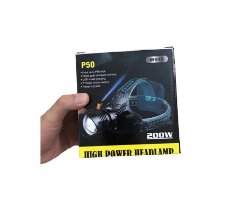Потужний ліхтарик налобний акумуляторний High Power HeadLamp P50