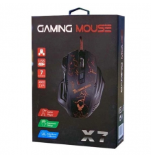 Мышка проводная игровая GAMING MOUSE X7/ 8890 1.5м Черная с подсветкой (60)