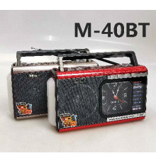 Радиоприемник аккамуляторный bluetooth M 40BT/ 9670/USB+SD (30)