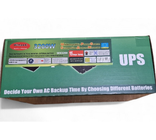 ДБЖ Перетворювач напруги автомобільний Wimpex WX 3200 USB, інвертор з UPS і зарядкою 1000Wat