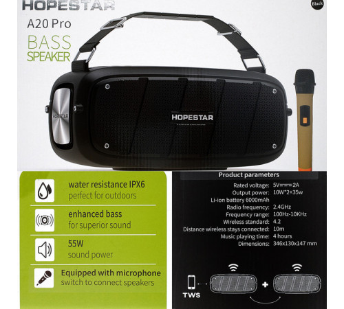 Мини динамик Bluetooth HOPESTAR A20 PRO (10)