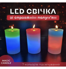 Восковая свеча Mood Magic с настоящим пламенем и LED подсветкой ART 5403 (100 шт)