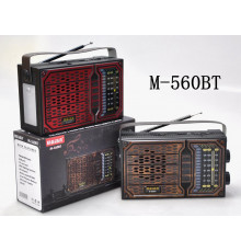 Радиоприемник аккамуляторный bluetooth M 560BT/ 9683 /USB+SD (36)