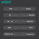 Электробритва VGR V-362 шейвер, двойное лезвие, триммер, IPX6, LED Display (20) за 1191 грн