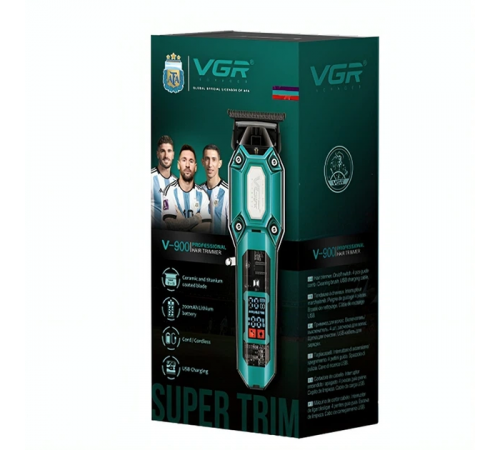 Аккумуляторный триммер для стрижки с 4 насадками, USB, VGR V-900 (40) за 777 грн