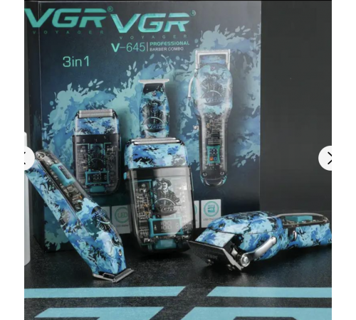 Профессиональный Набор 3в1 Professional Set VGR V-645 триммер , машинка для стрижки и электроб (20) за 3623 грн