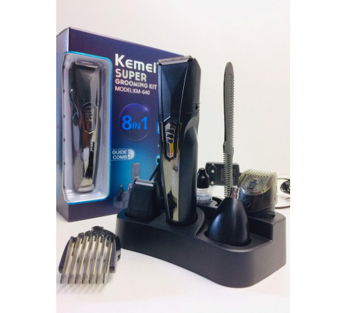 Машинка для стрижки волос 8 В1 KEMEI KM-640 (40шт/ящ) за 1035 грн